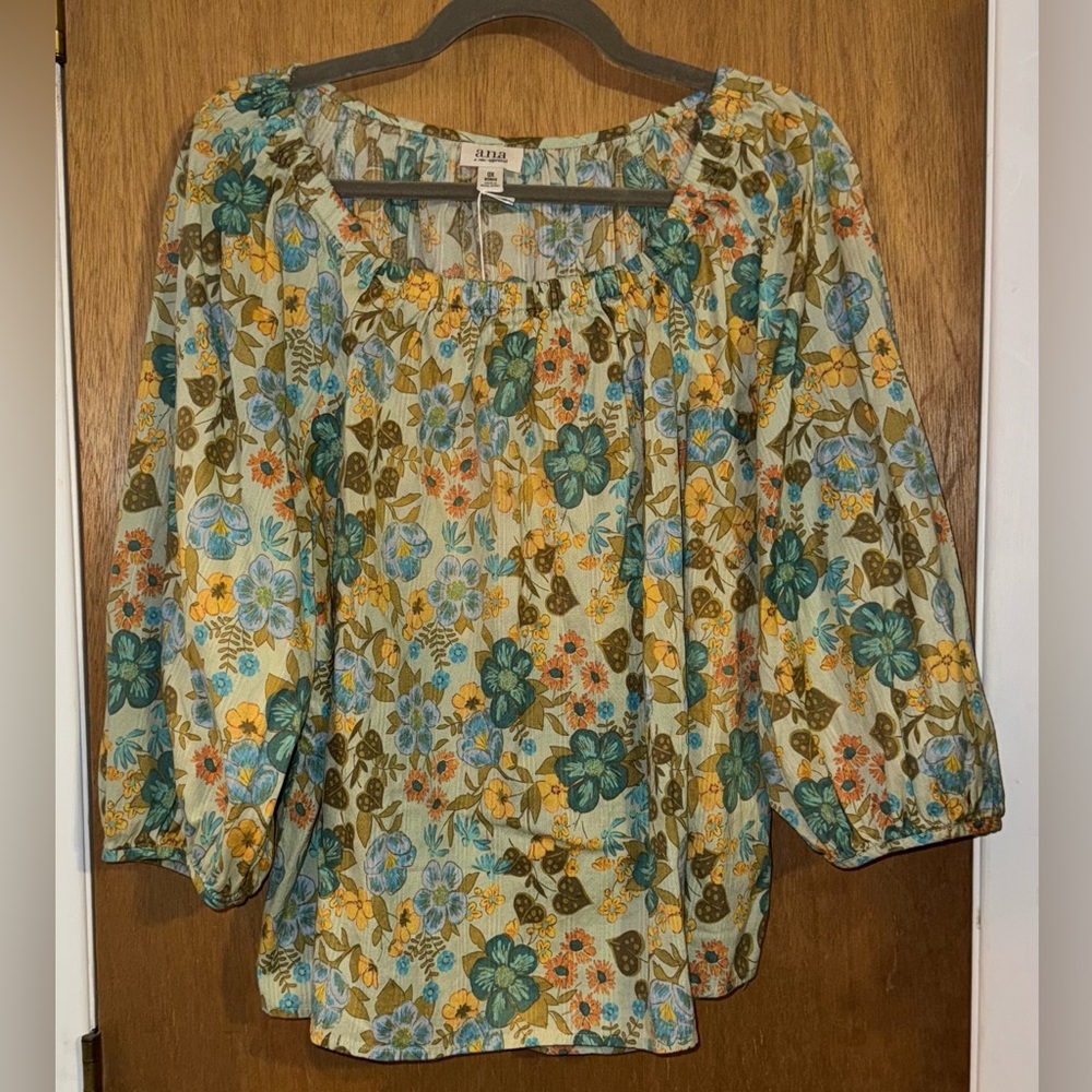 a.n.a Multicolor Floral Blouse